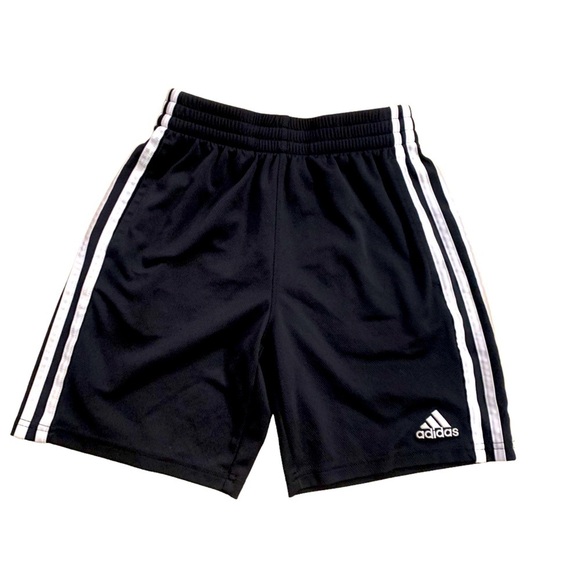 Adidas | Black and White Shorts Size Medium 10/12 Three Striped - Picture 1 of 8